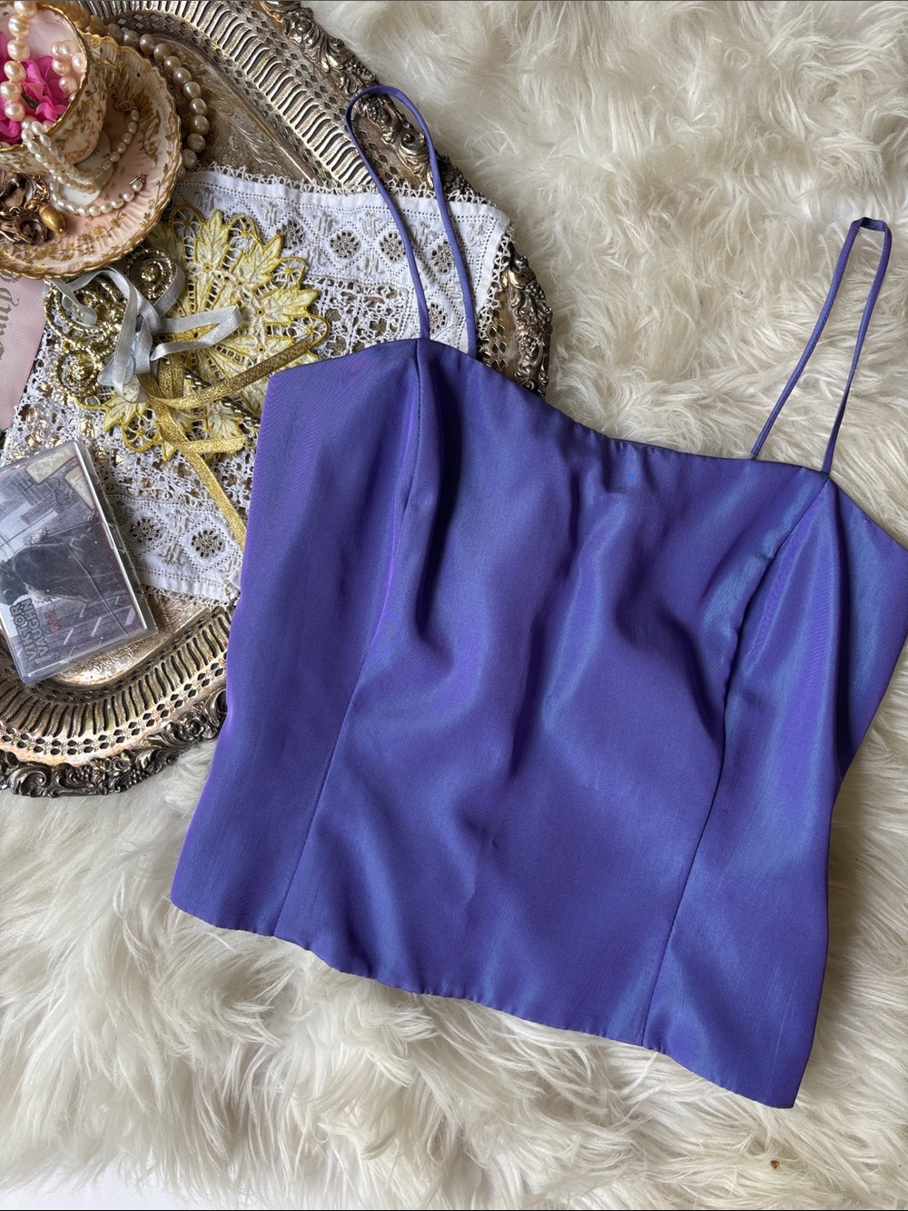 Vintage 90s Corset Y2K Cropped Camisole Tank Top Hot Baddie Millennial
Going Out